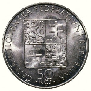 ČSR, 50 Kč 1990 sv. Anežka