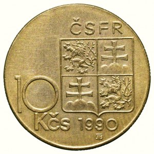 ČSR, 10 Kč 1990 TGM - Ronai