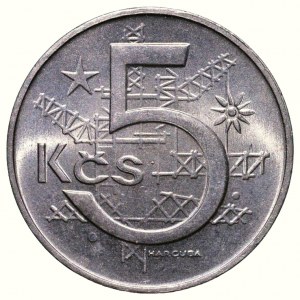 Czechosłowacja, 5 CZK 1973
