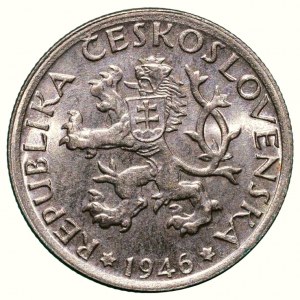 Czechoslovakia, 1 CZK 1946