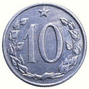 ČSR, 10 hal. 1963 s tečkami vedle let.