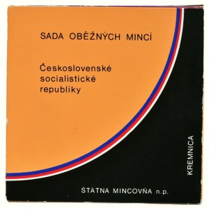 Československo, sada obehových mincí 1987