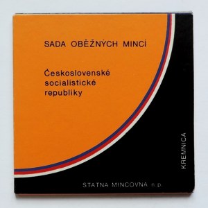 Československo, sada obehových mincí 1987