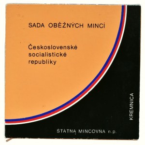 Czechoslovakia, Set of circulation coins 1988