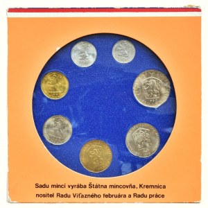 Československo, sada obehových mincí 1990