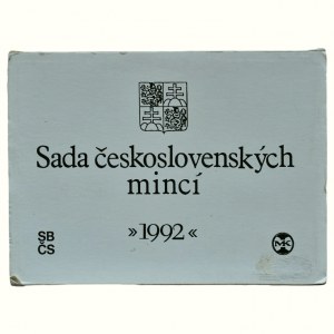 Czechoslovakia, Set of circulation coins 1992