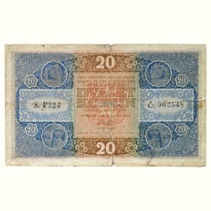 PAPER PLATINUM, 20 CZK 1919