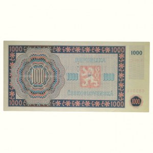 CARTA DI PLATINO, 1000 CZK 1945