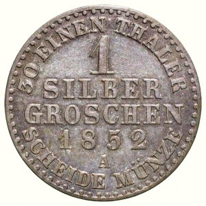 Anhalt-Kothen, Heinrich 1830-1847, 1 silbergroschen 1852 A
