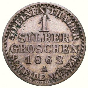 Anhalt-Kothen, Heinrich 1830-1847, 1 silbergroschen 1862 A