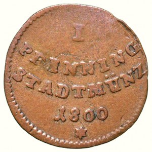Augsburg city, 1 pfennig 1800