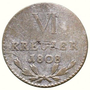 Baden, Karl Ludwig Friedrich, 1803-1818, VI kreuzer 1808