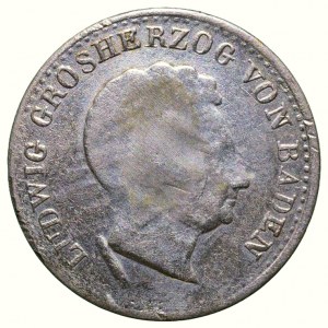 Baden, Ludwig 1818-1830, 10 kreuzer 1829
