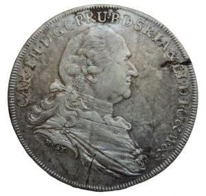 Bavaria, Karl Theodor 1777-1799, tolar 1778 H.ST.