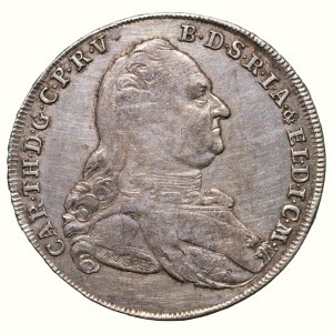 Bavorsko, Karl Theodor 1777-1799, tolar 1786 I.SCH - madona