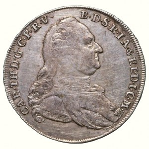 Bavaria, Karl Theodor 1777-1799, tolar 1786 I.SCH - Madonna
