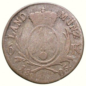Bayern, Kurfurst Maximilián IV. Joseph 1799-1805, 6 kreuzer 1805