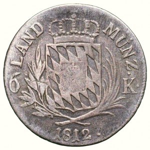 Bayern, Maximilián I. Joseph 1806-1825, 6 kreuzer 1812