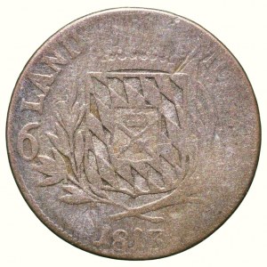 Bayern, Maximilián I. Joseph 1806-1825, 6 kreuzer 1813