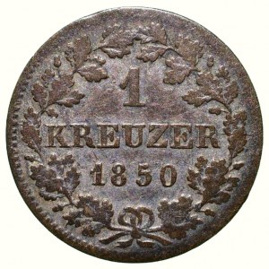 Bayern, Maximilián II. Joseph 1848-1864, 1 kreuzer 1850