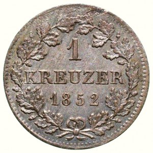 Bayern, Maximilián II. Joseph 1848-1864, 1 kreuzer 1852