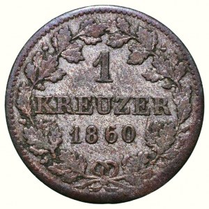 Bayern, Maximilián II. Joseph 1848-1864, 1 kreuzer 1860
