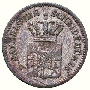 Bayern, Maximilián II. Joseph 1848-1864, 1 kreuzer 1860
