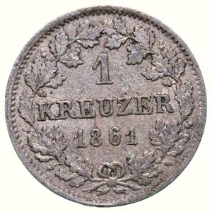 Bayern, Maximilián II. Joseph 1848-1864, 1 kreuzer 1861
