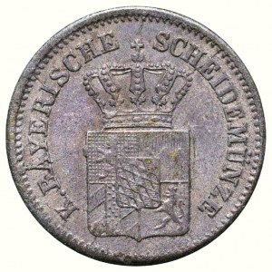 Bayern, Maximilián II. Joseph 1848-1864, 1 kreuzer 1861
