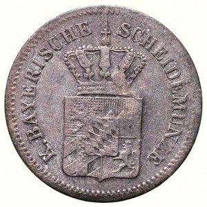 Bayern, Maximilián II. Joseph 1848-1864, 1 kreuzer 1862