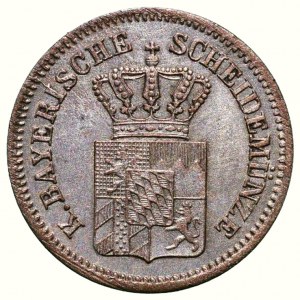Bayern, Maximilián II. Joseph 1848-1864, 1 kreuzer 1863