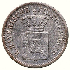 Bayern, Maximilian II. Joseph 1848-1864, 1 kreuzer 1864