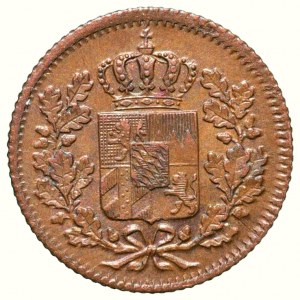 Bayern, Maximilián II. Joseph 1848-1864, Cu 1 pfennig 1853