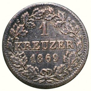 Bayern, Ludwig II. 1864-1886, 1 kreuzer 1869