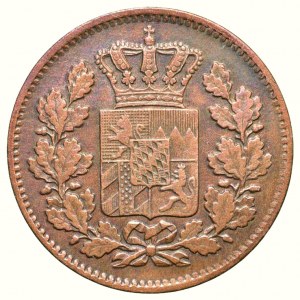 Bayern, Ludwig II. 1864-1886, Cu 2 pfennig 1870