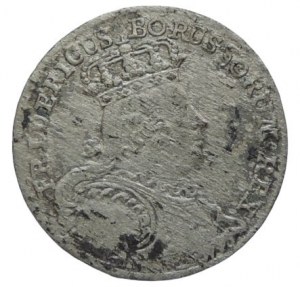 Brandenburg-Preussen, Friedrich II. 1740-1786, VI krejcar 1756 B