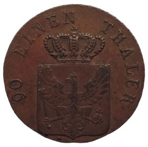 Brandenburg-Preussen, Friedrich Wilhlem III. 1797-1840, 4 Pfennig 1821 B nep.škr.