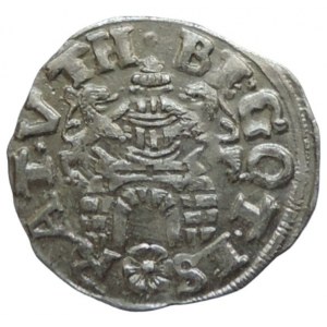 Braunschweig-Wolfenbüttel, Friedrich Ulrich 1613-1634, 1/24 tol. 1619 s titl. Matyáše II. SJ 3776/2079 na rubu hradby s květem uvnitř R