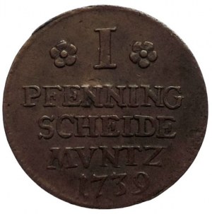 Braunschweig-Wolfenbüttel, Karl I. 1735-1780, 1 Pfennig 1739