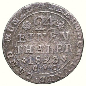 Braunschweig, Herzog Karl 1815-1830, 1/24 taler 1823 C.v.C.