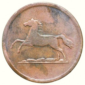 Braunschweig, Herzog Wilhelm 1831-1884, 2 pfennig 1855 B