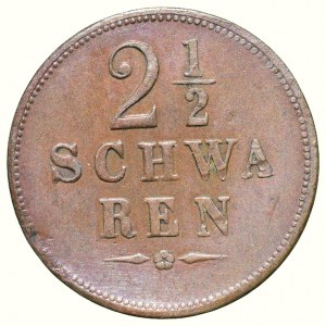 Bremen-City, 2 1/2 schwaren 1853
