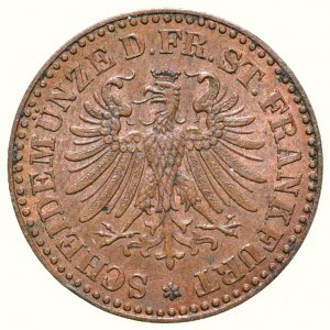 Frankfurt město, 1 heller 1865