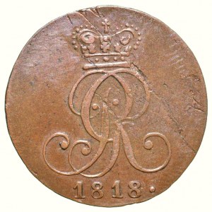 Hannover, Georg III. 1760-1820, 1 pfennig 1818 C