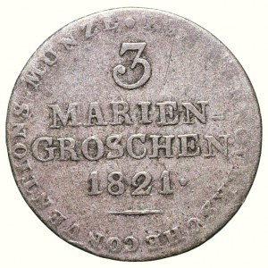 Hannover, Georg IV. 1820-1830, mariengroschen 1821 L.B.