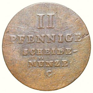 Hannover, Georg IV. 1820-1830, 2 pfennig 1827 C