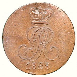 Hannover, Georg IV. 1820-1830, 2 pfennig 1828 C