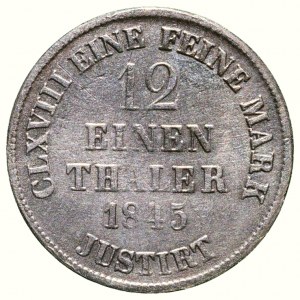 Hannover, Ernst August 1837-1851, 1/12 thaler 1845