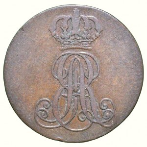 Hannover, Ernst August 1837-1851, 2 pfennig 1842 A