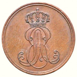 Hannover, Ernst August 1837-1851, 1 pfennig 1851 B